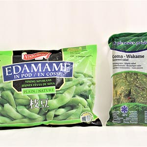Edamame Beans / Goma Wakame (Seaweed Salad)