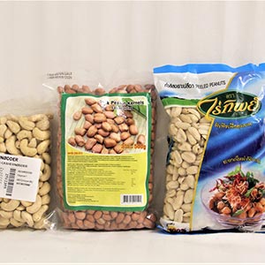 Cashew nødder og jordnødder