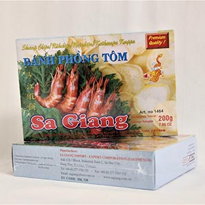 Vietnamesiske rejechips (Banh Phong Tom)
